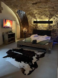 Lounge-Bett im Steffushof Privat Spa